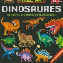 Coloriages Pixels Art - Dinosaures et autres créatures préhistoriques