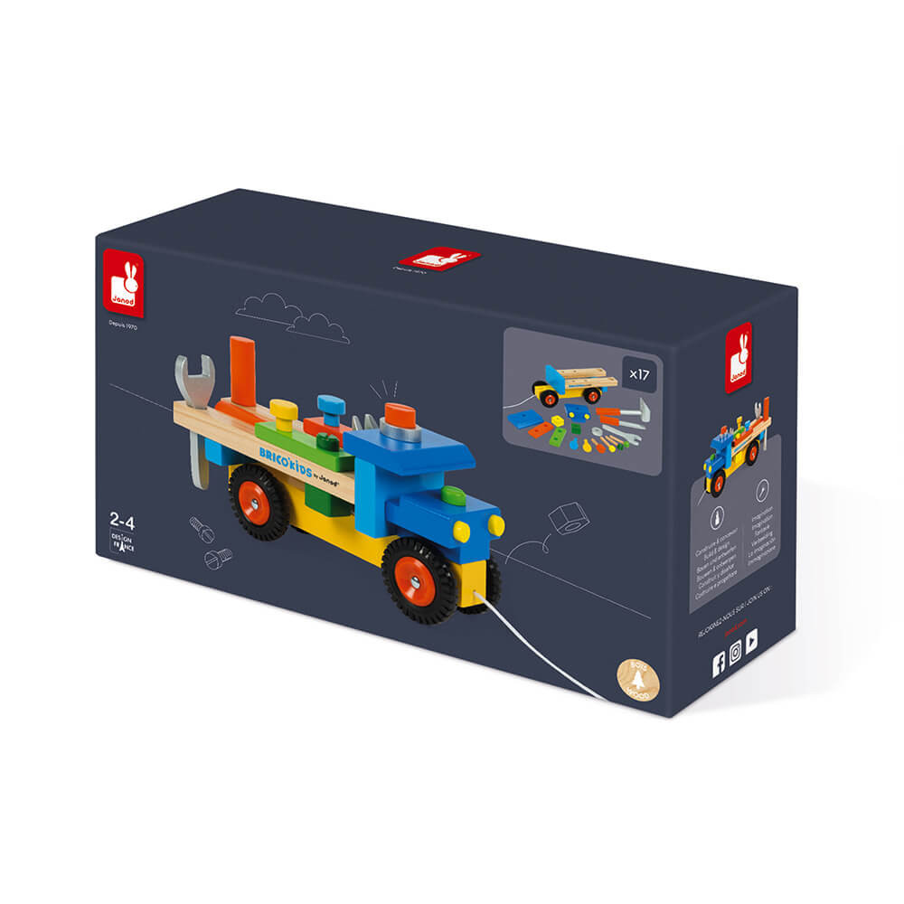 Brico’Kids – Camion de bricolage en bois à tirer