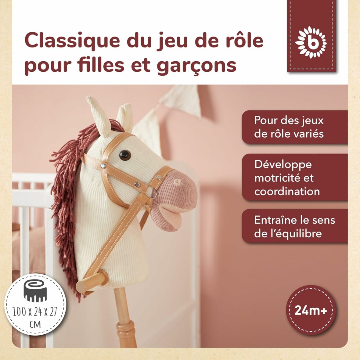 Cheval bâton à roulette 1