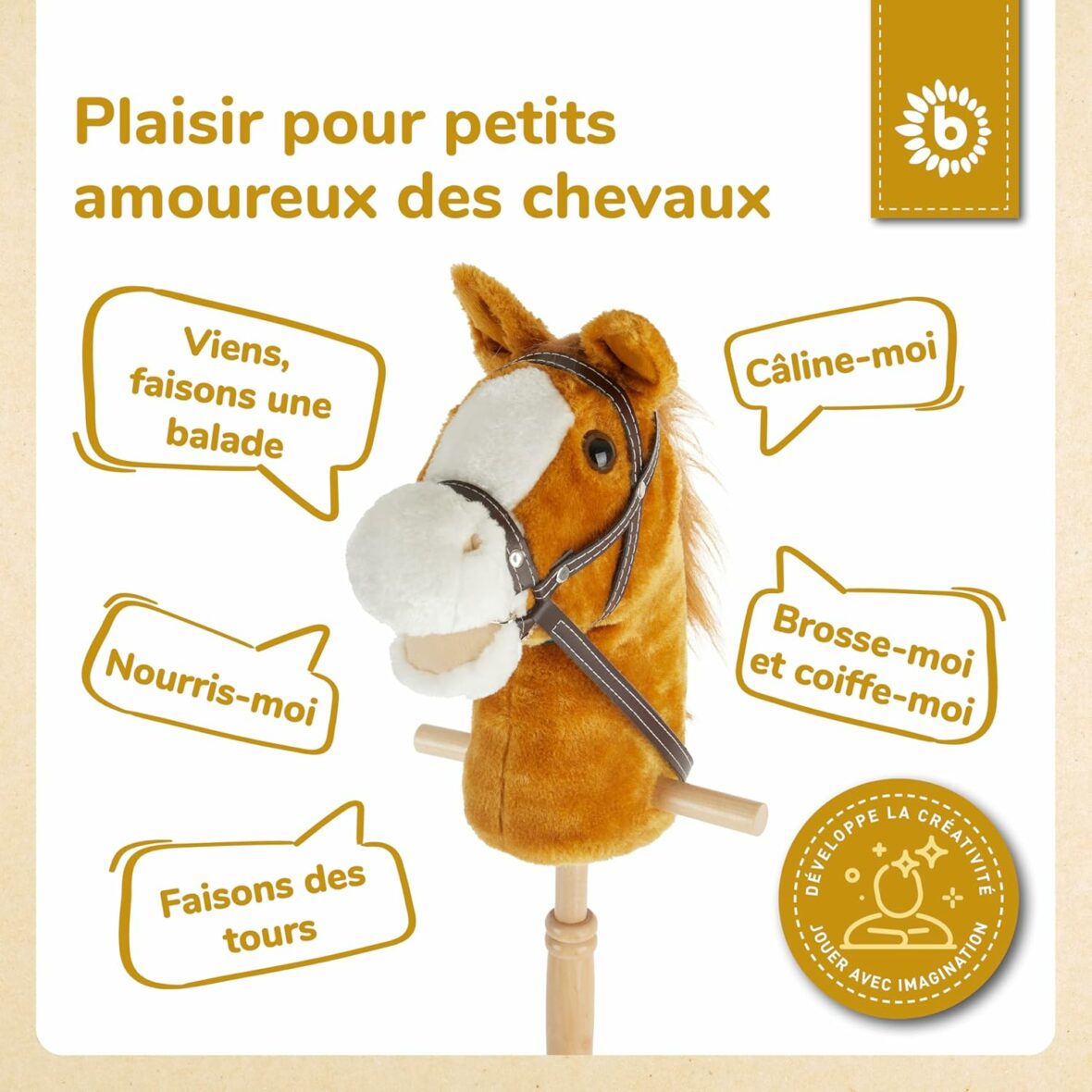Cheval bâton à roulette 12