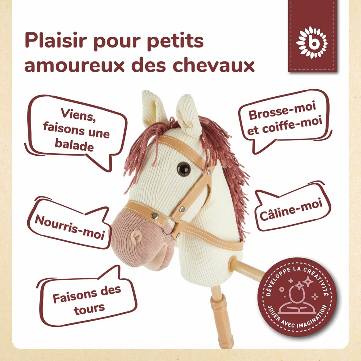 Cheval bâton à roulette 2