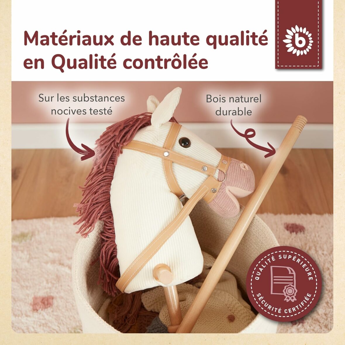 Cheval bâton à roulette 4
