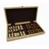 Jeu d'échecs pliant imprimé en bois 28 cm