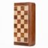 Jeu d'échecs pliant imprimé en bois 35 cm