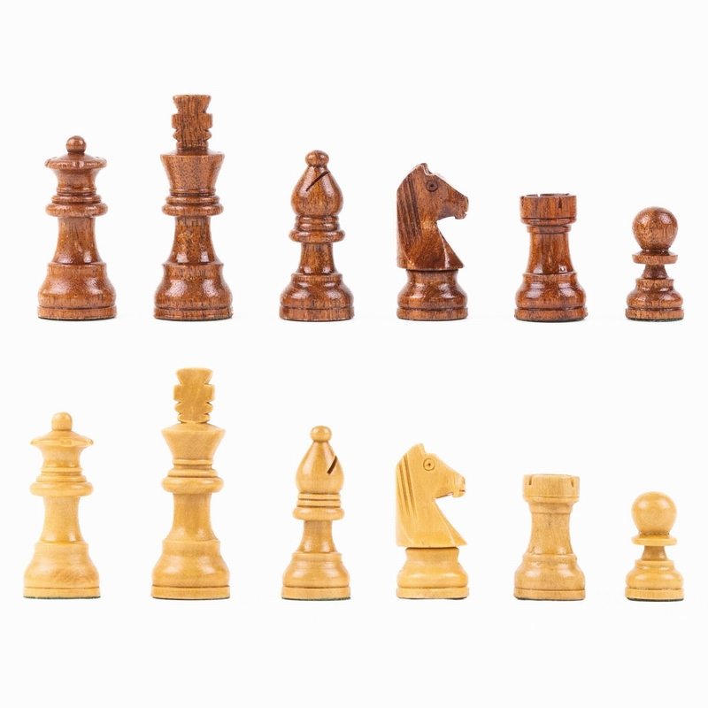 Jeu d’échecs pliant imprimé en bois 35 cm3