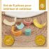 Jeu d'empilement Arc-en-ciel en silicone