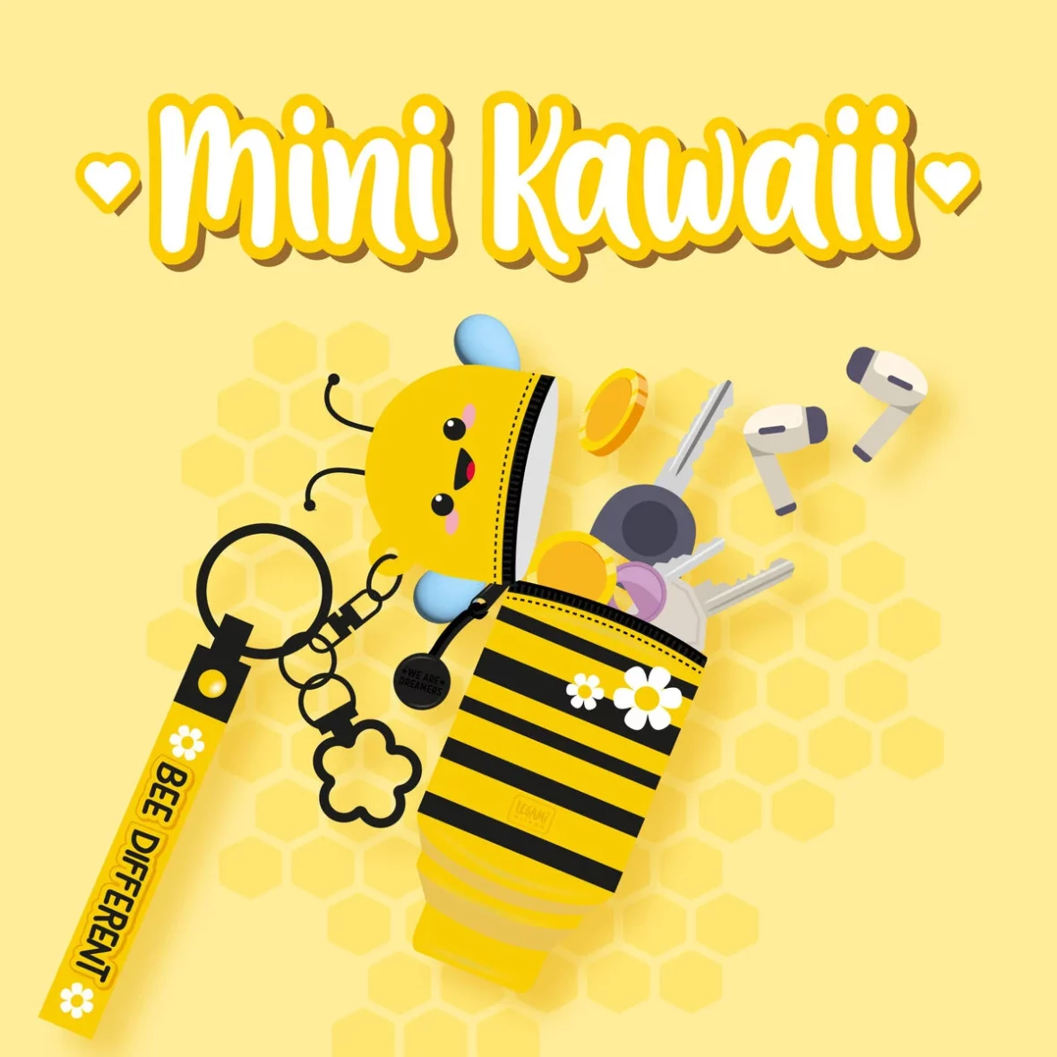 Legami – Porte-clés Bee – Mini Kawaii1