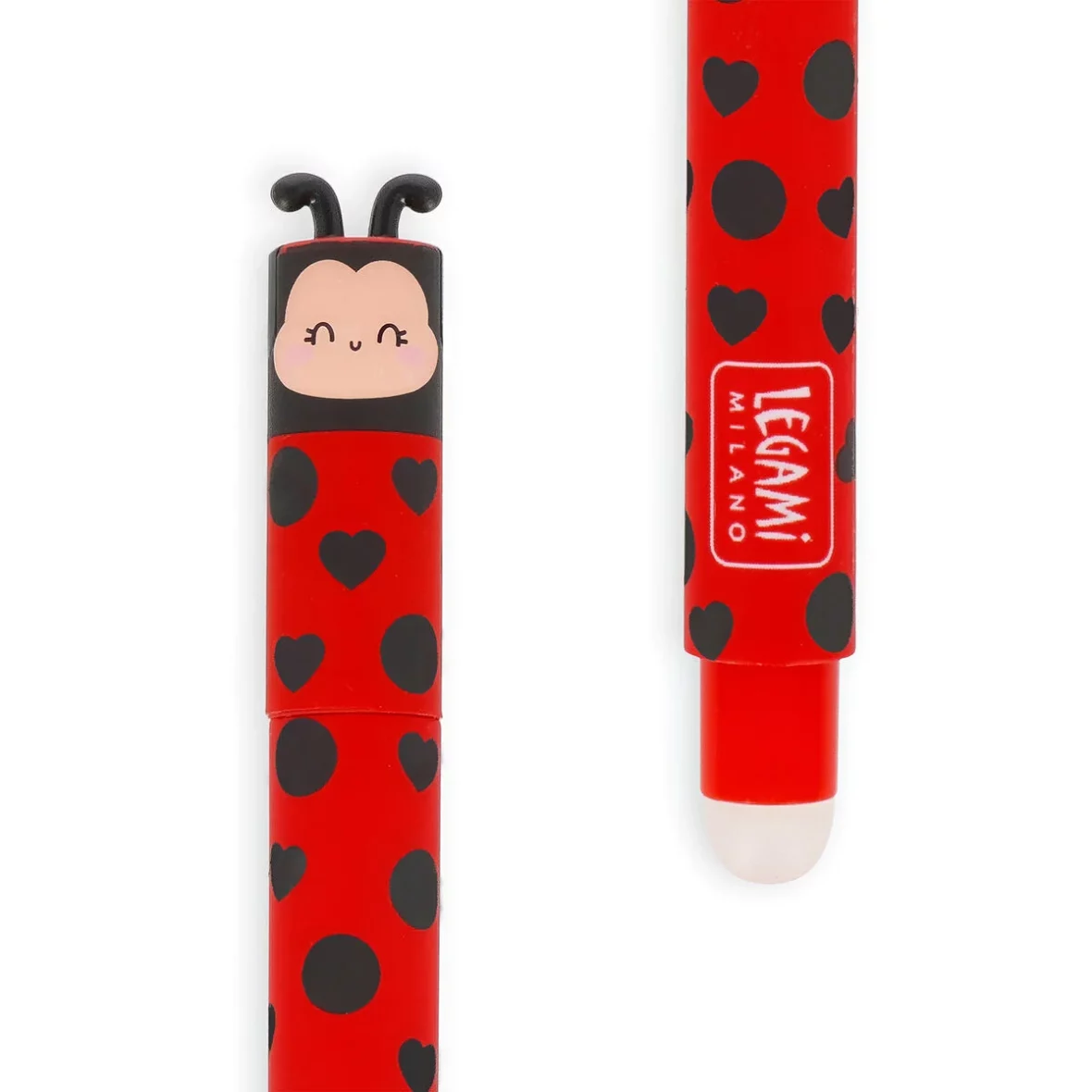 Legami – Stylo à encre gel effaçable Ladybug3