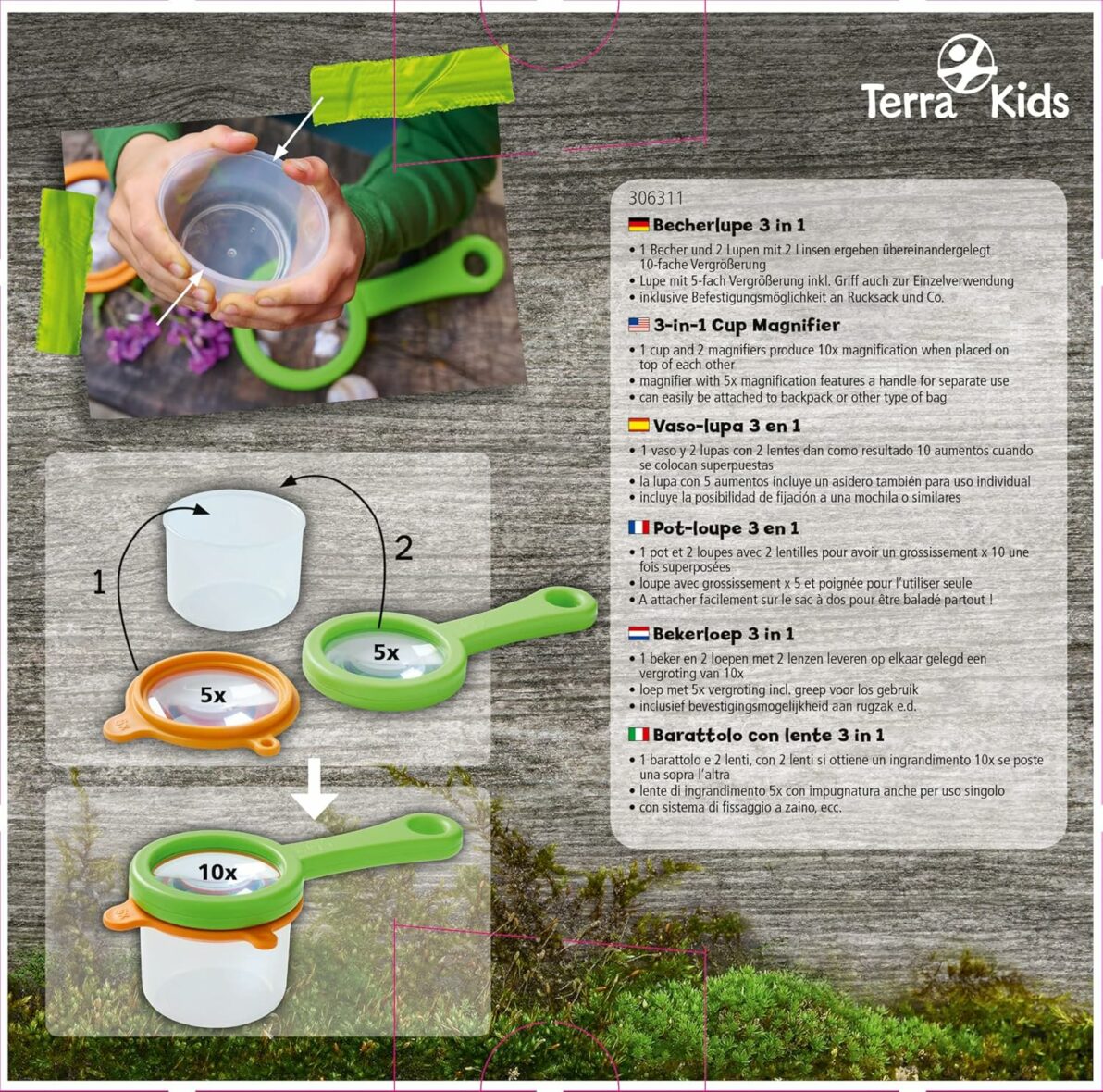 Boîte d’observation 3 en 1 Terra kids3