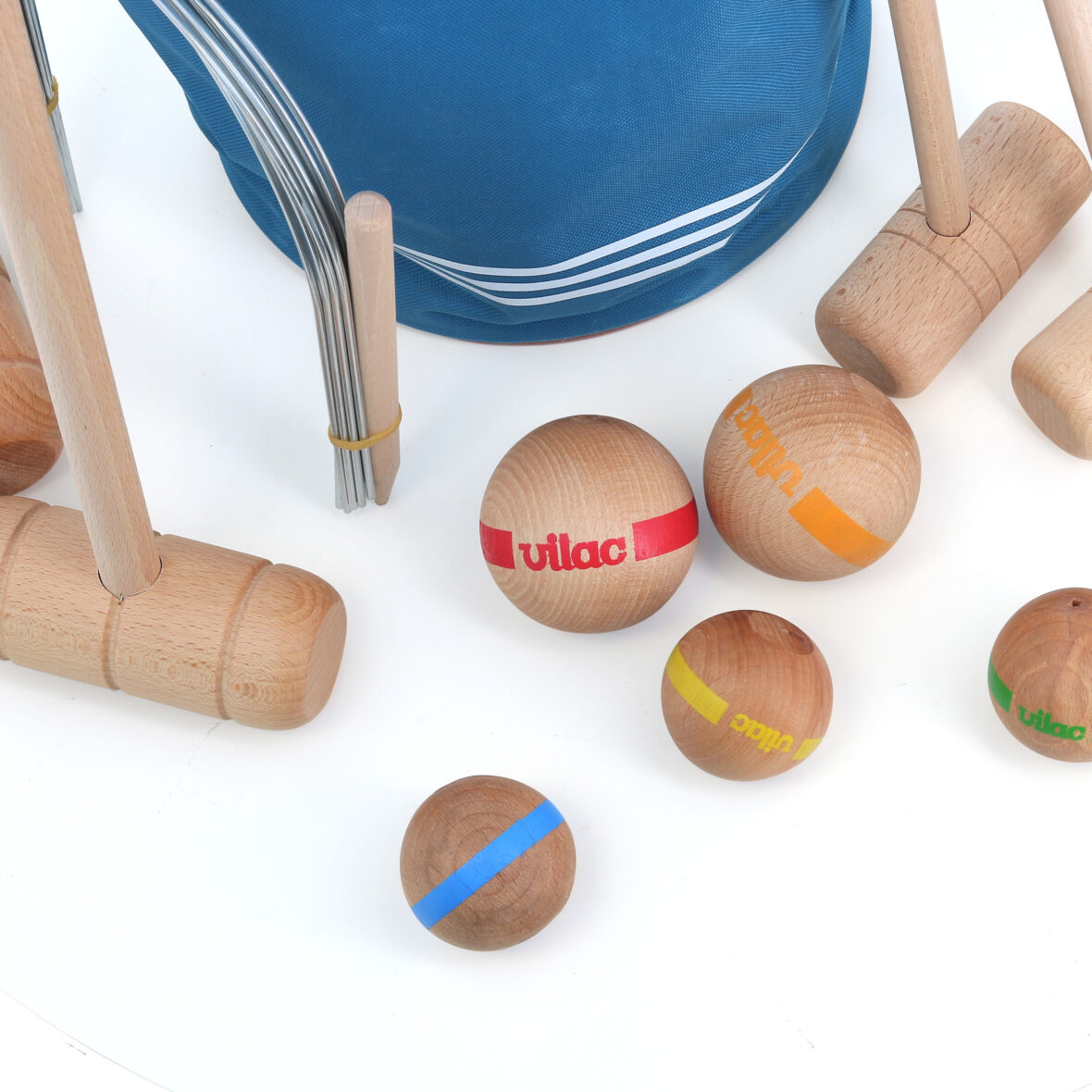 Croquet Famille en bois (2 adultes + 3 enfants)4