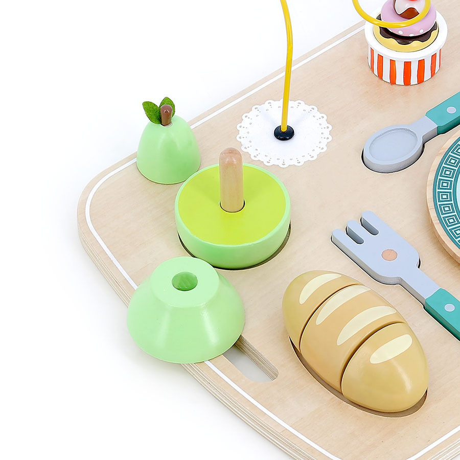 Jeu d’éveil Plateau repas en bois3