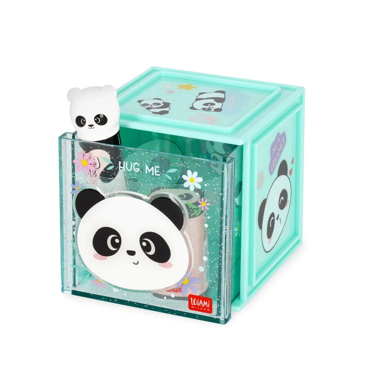 Legami – Cutie Cube Organisateur modulable de bureau – Panda2