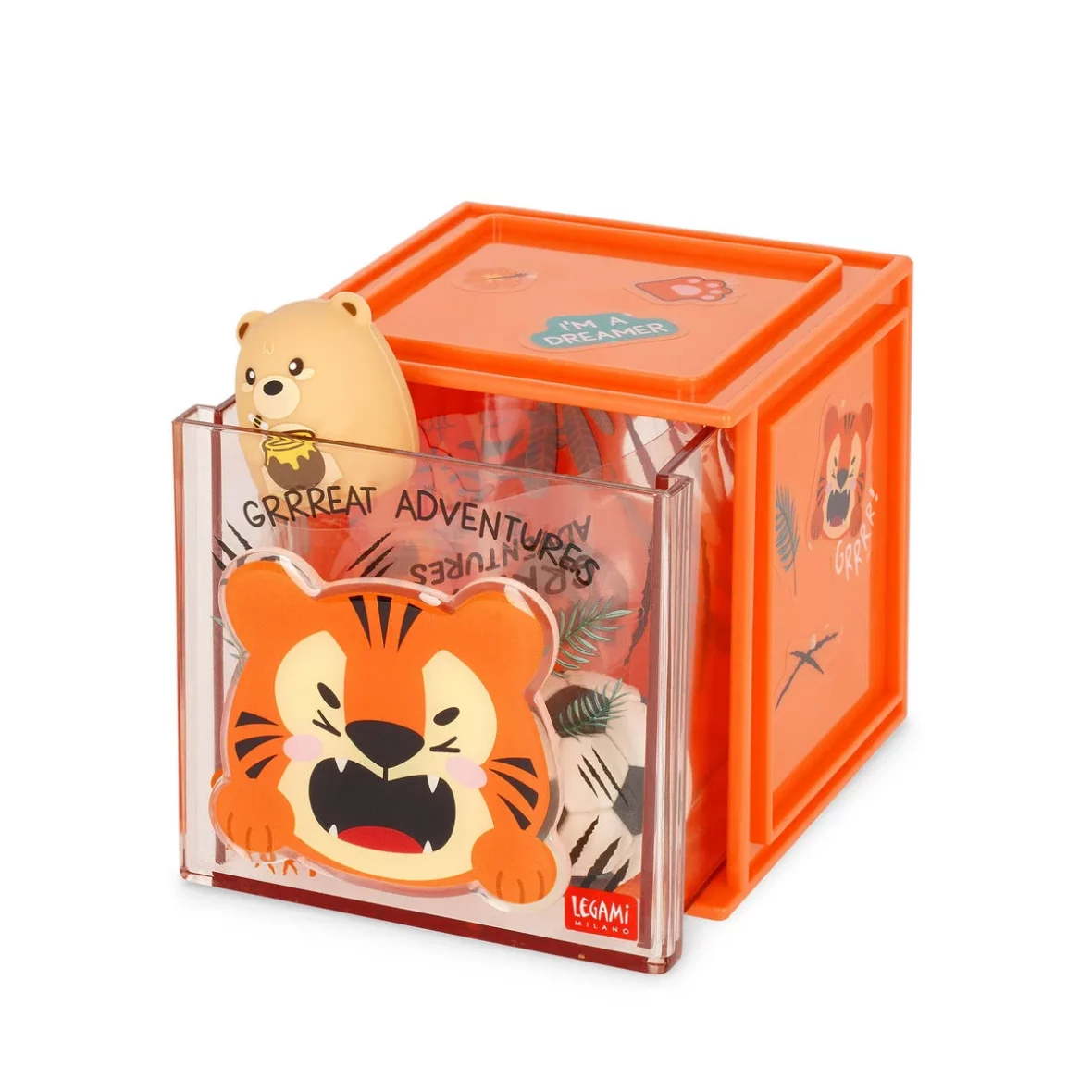 Legami – Cutie Cube Organisateur modulable de bureau – Tiger2