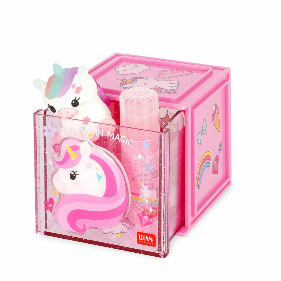 Legami – Cutie Cube Organisateur modulable de bureau – Unicorn2