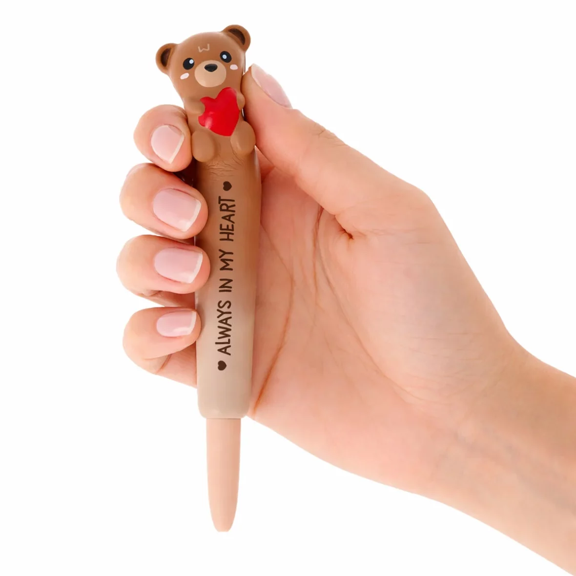 Legami – Stylo à encre gel Antistress Squeezies Teddy Bear1