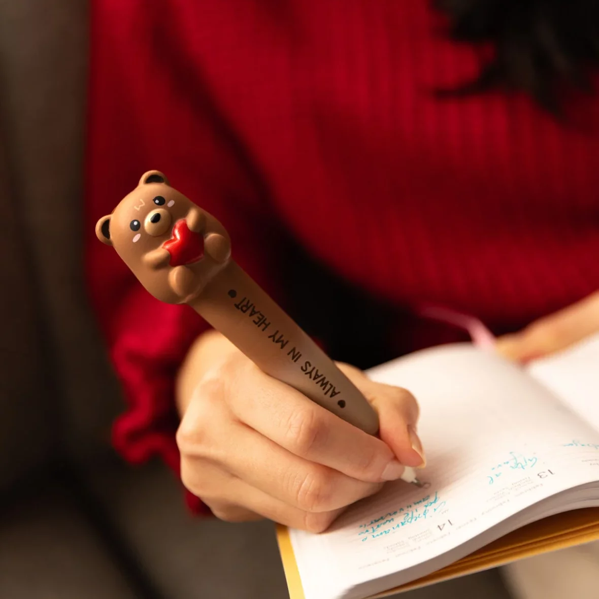 Legami – Stylo à encre gel Antistress Squeezies Teddy Bear2