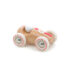 Mini-voiture de course vintage en bois
