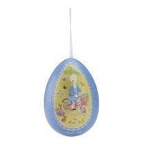 Petit oeuf en métal bleu - La Grande Famille