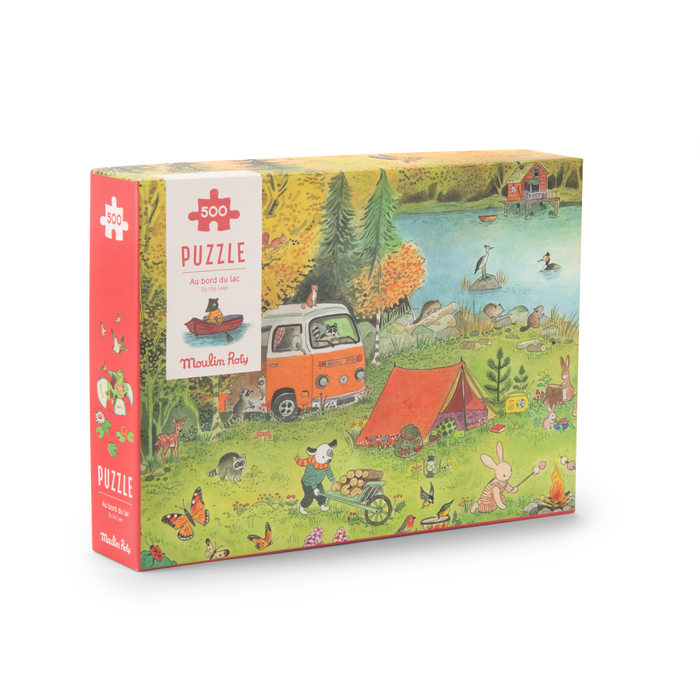 Puzzle Au bord du lac – La grande famille 500 pcs