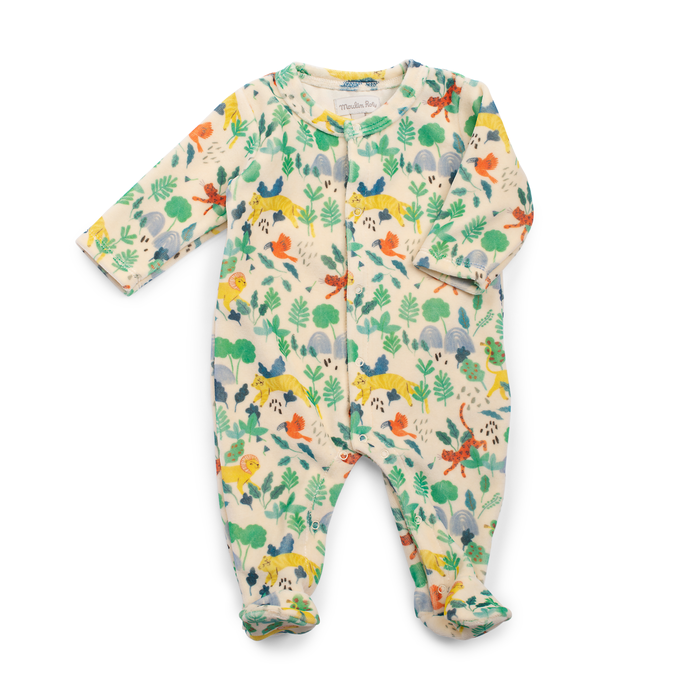Pyjama velours Jungle la forêt Mawa