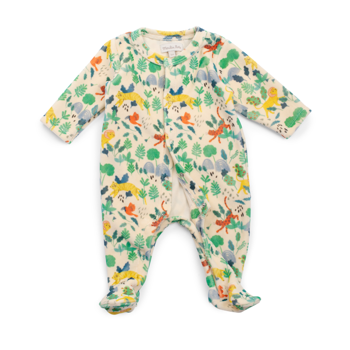 Pyjama velours Jungle la forêt Mawa