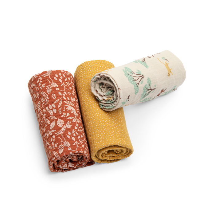 Lot de 3 langes – La forêt Mawa