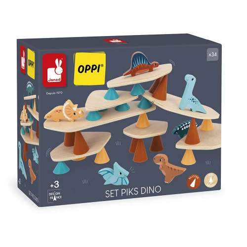 Jeu d’équilibre en bois Piks Dino