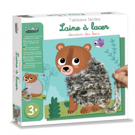 Tableaux faciles Laine à lacer – Douceur des bois