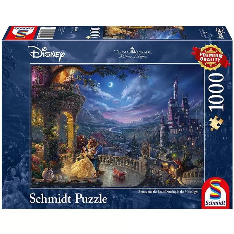 Puzzle Thomas Kinkade – Disney, La Belle et la Bête – 1000 pièces