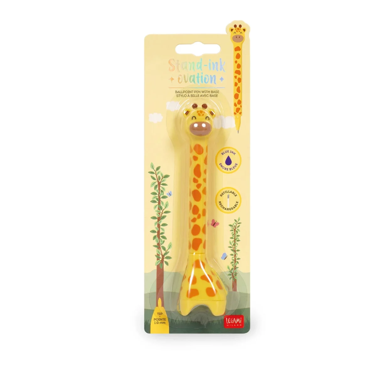 Legami – Stylo à bille avec base – Giraffe4