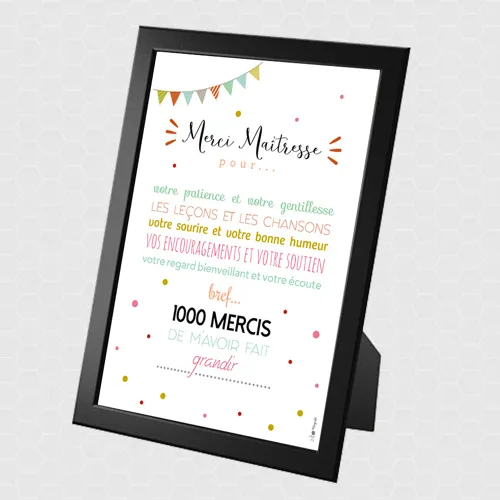 Cadre Merci Maîtresse